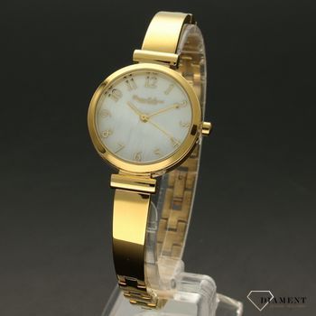Zegarek damski Bruno Calvani BC9500 złoty perłowa biała tarcza. Złoty zegarek damski z piękną biała tarczckiej kolorystyce. Zegarek damski w złotej kolorystyce to świetny po (3).jpg